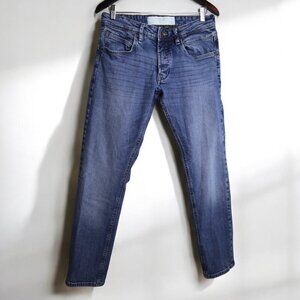 Parasuco Classic Slim Straight Medium Blue Wash Men's Denim Jeans Size W30 29L